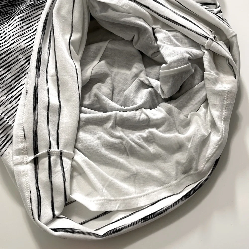 Athleta Ruched Stripe Midi Tank Dress Size M - Picture 9 of 12